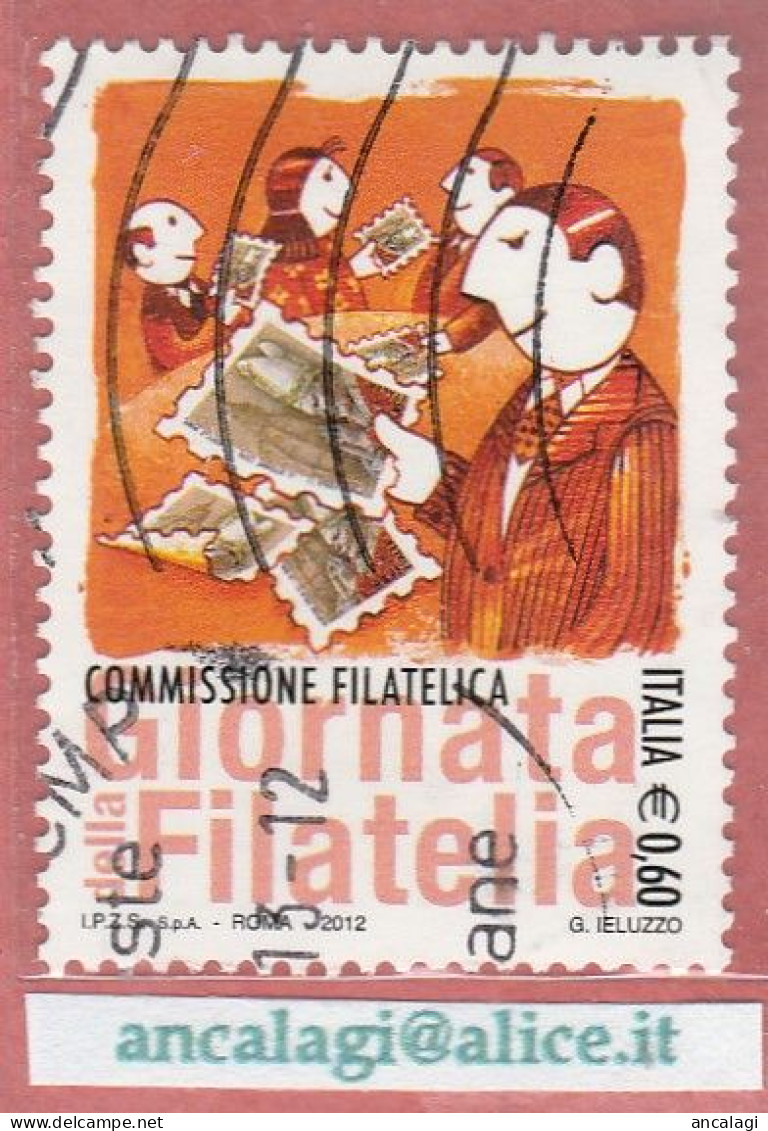 USATI ITALIA 2012 - Ref.1221 "GIORNATA DELLA FILATELIA" 1 Val. - - 2011-20: Used