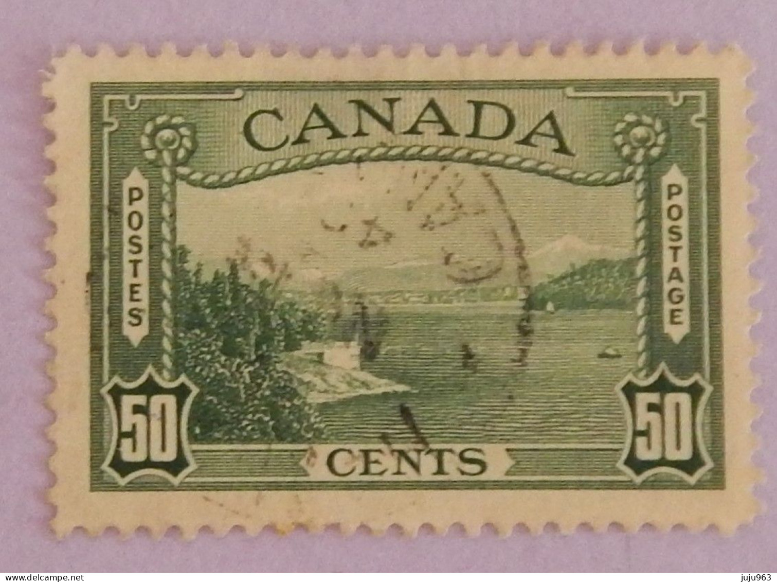 CANADA YT 200 OBLITERE "PORT DE VANCOUVER" ANNÉE 1938 - Gebraucht