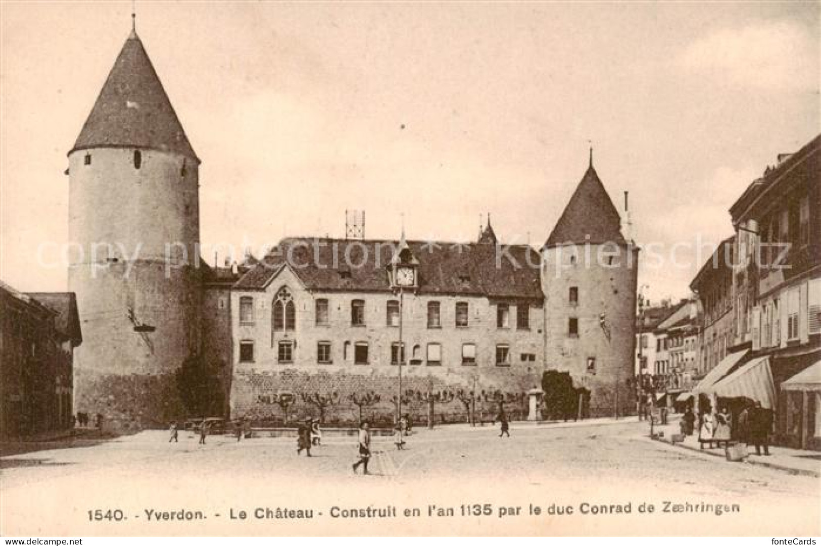 13802272 Yverdon-les-Bains VD Le Chateau Construit En L’a 1135 Par Le Duc De Zae - Sonstige & Ohne Zuordnung