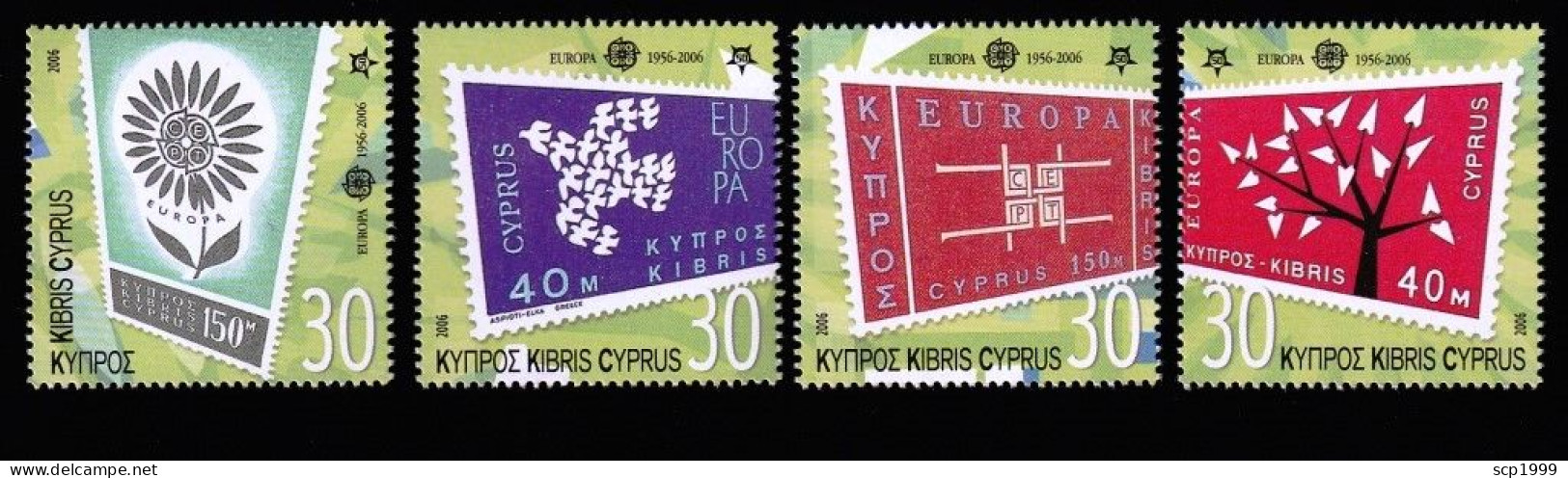 Cyprus 2006 - Europa 50 Years Stamps Set MNH - Croatie