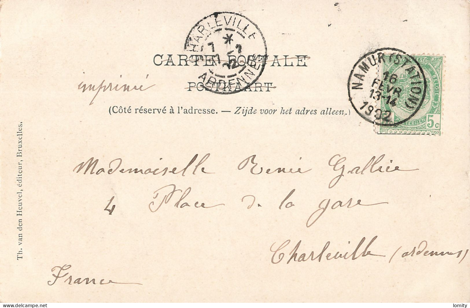 Belgique Namur Chemin De Ronde De La Citadelle CPA  Cachet 1902 - Namur