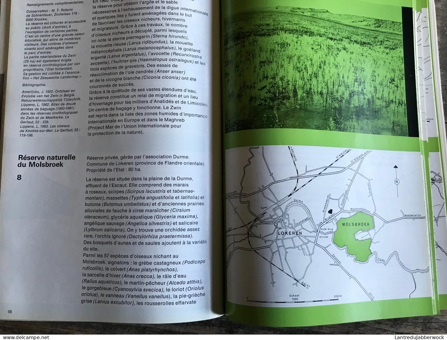 Les Réserves Naturelles En Belgique 1970 Régionalisme Zwin Wingene Molsbroek Rietland Riebos Torgny Gaume Warche Heid - Belgien