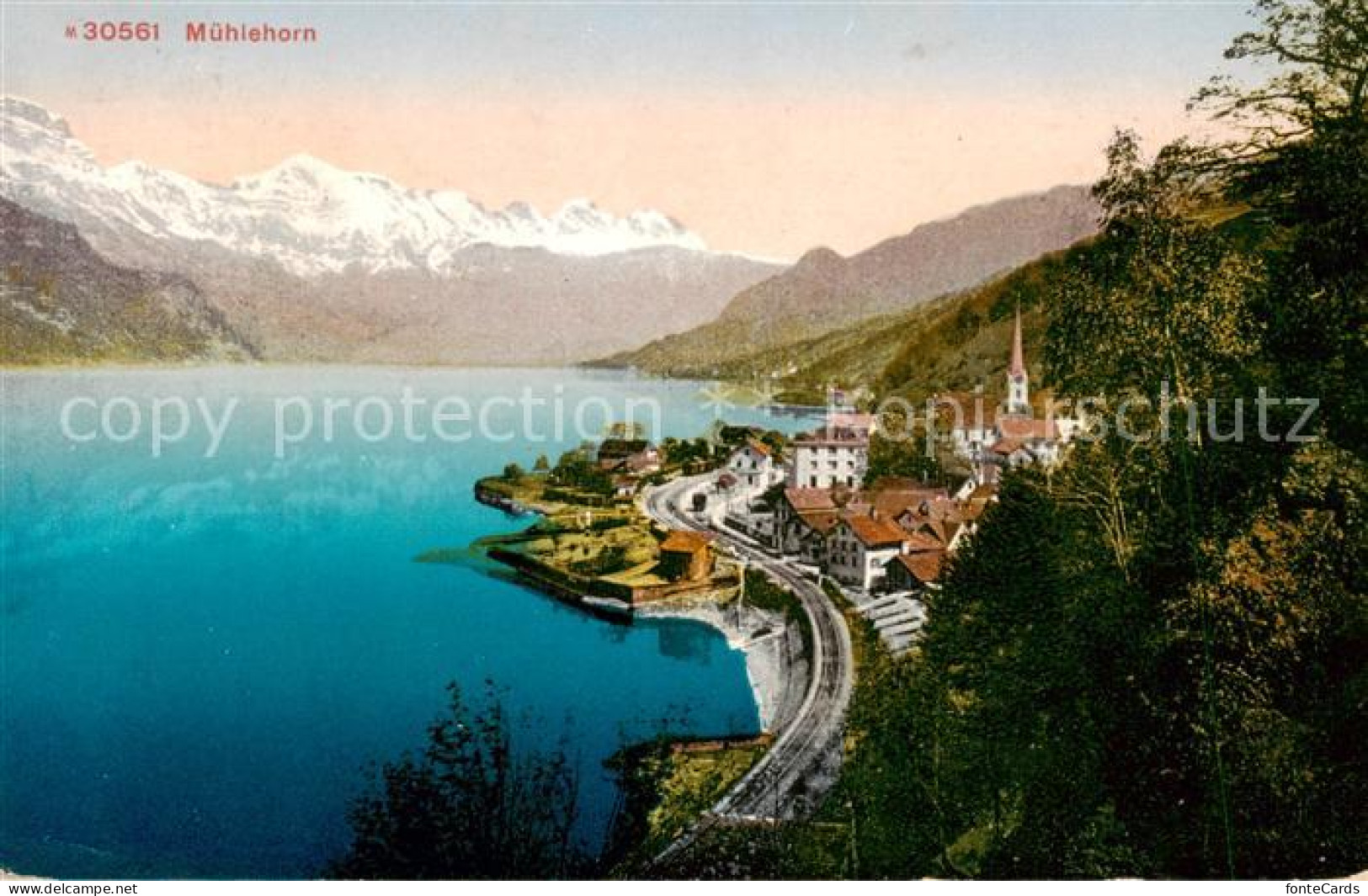 13802000 Muehlehorn GL Panorama Walensee Alpen  - Sonstige & Ohne Zuordnung