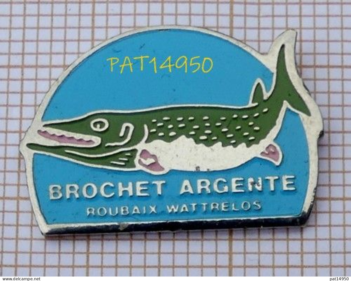 PAT14950 PECHE BROCHET ARGENTE ROUBAIS WATTRELOS Dpt 59 NORD - Animales