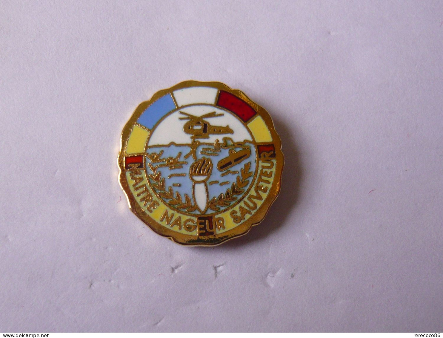 Pin S  HELICOPTERE MNS MAITRE NAGEUR SAUVETEUR - Polizia