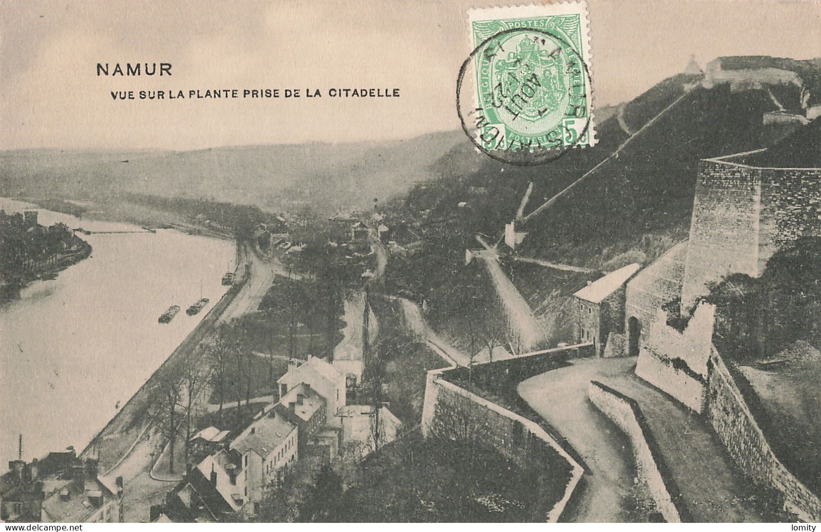 Belgique Namur Vue Sur La Plante Prise De La Citadelle CPA - Namur