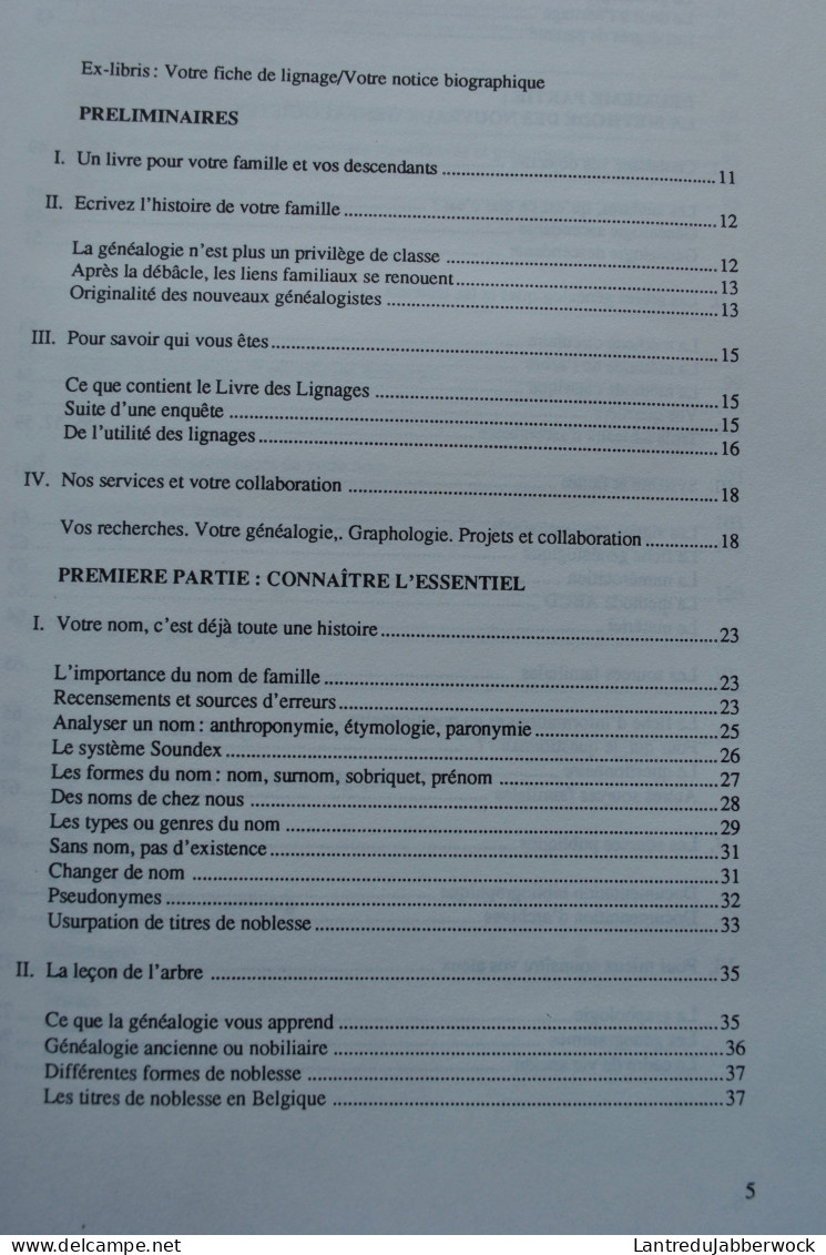 Le Livre Des Lignages LEFEVRE De Belgique France Suisse Luxembourg Généalogie TL Régionalisme Lefebvre Lefever Lefevere  - Belgio