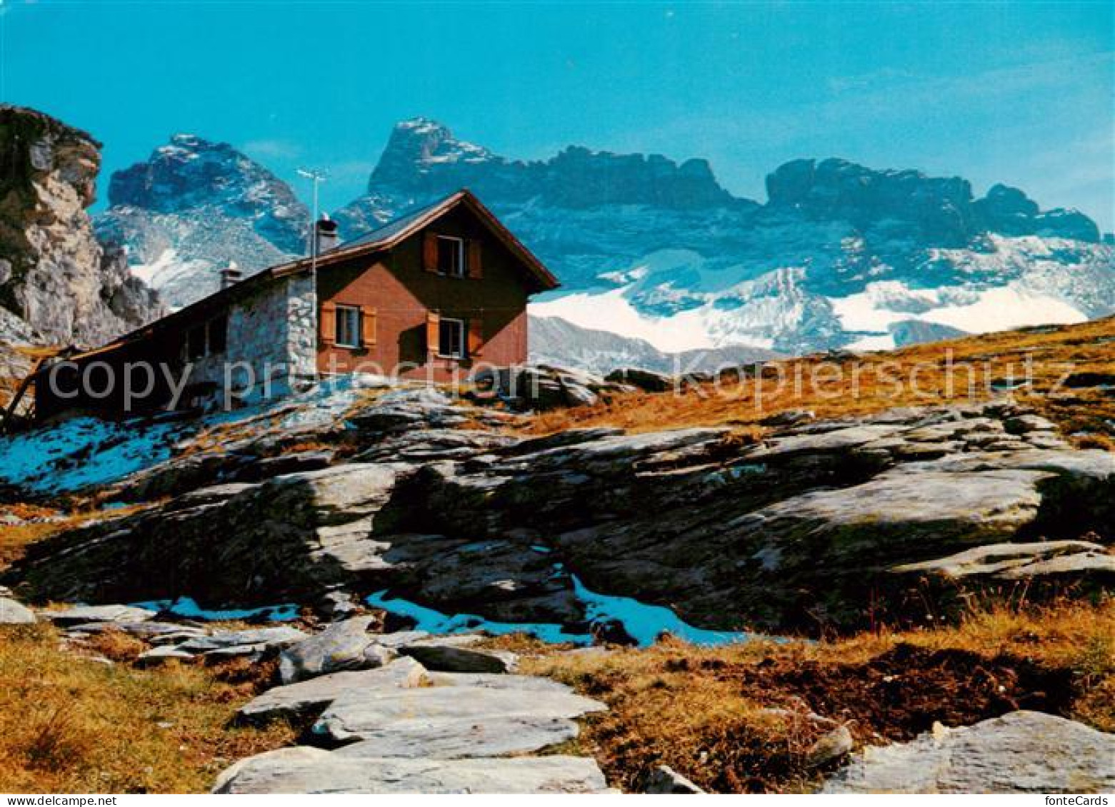 13801264 Leglerhuette 2273m Toedi GL Berghuette Mit Kaerpf Glarner Alpen  - Sonstige & Ohne Zuordnung