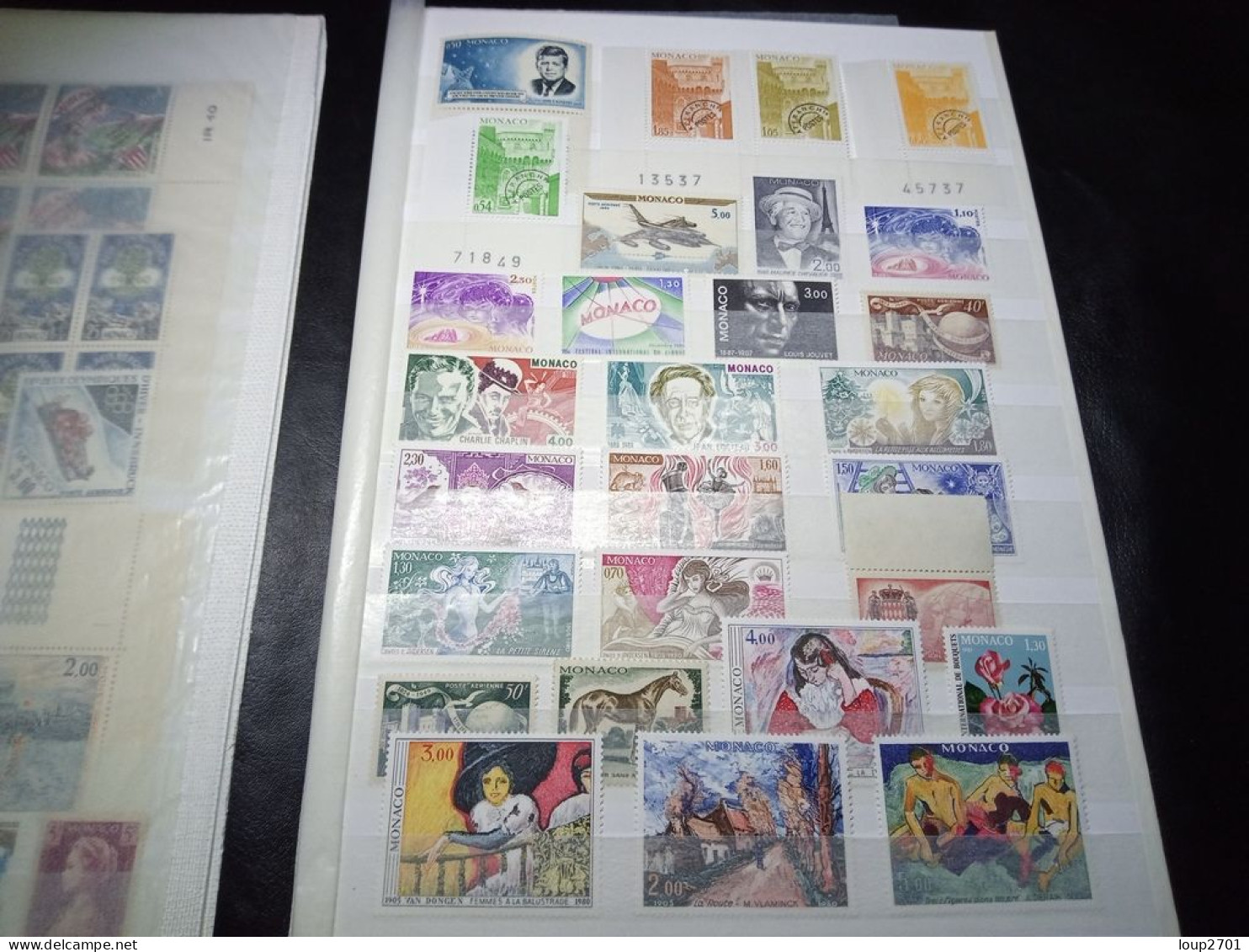 DM926 LOT FEUILLES MONACO N / O A TRIER COTE++ DEPART 10€ - Collections (en Albums)