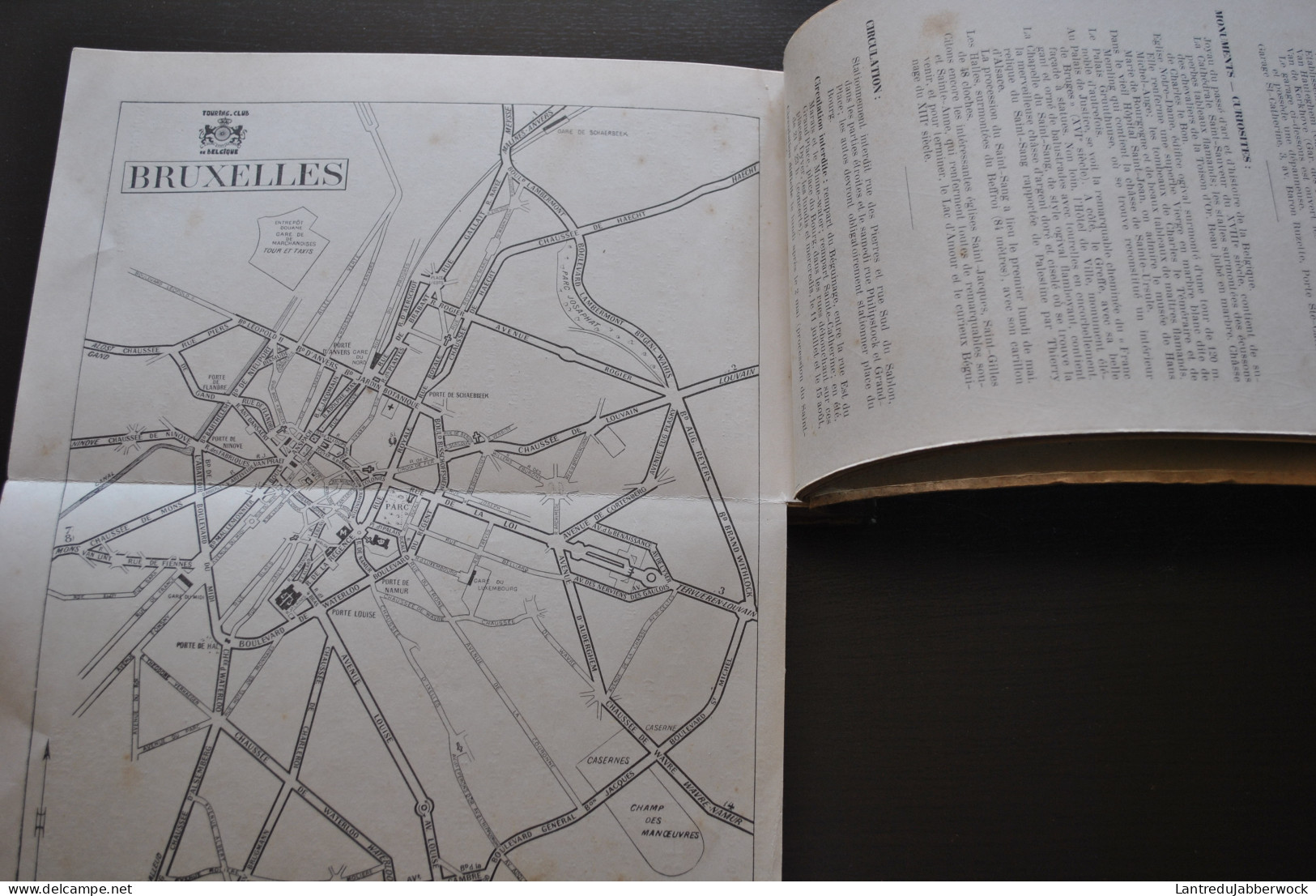 Traversée Des Villes Plans Schématiques Pour Automobilistes édités Par Le Touring Club De Belgique Régionalisme Carte - Belgien