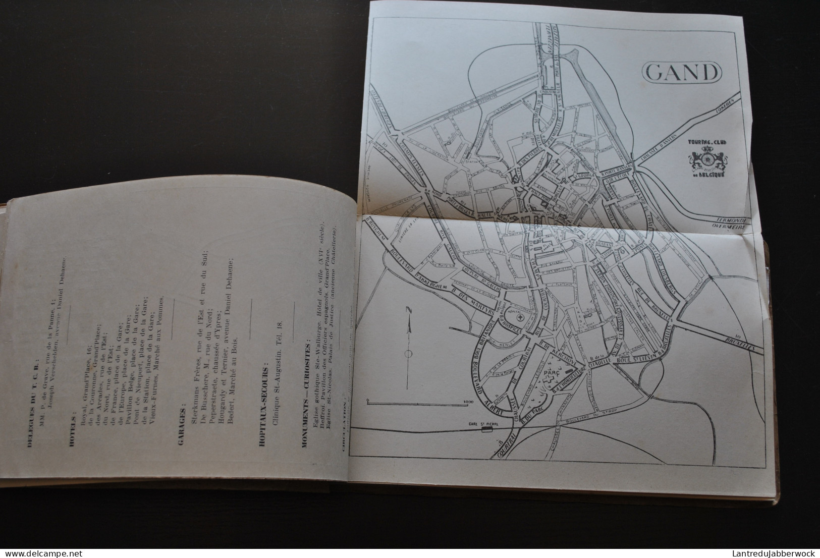 Traversée Des Villes Plans Schématiques Pour Automobilistes édités Par Le Touring Club De Belgique Régionalisme Carte - Belgium