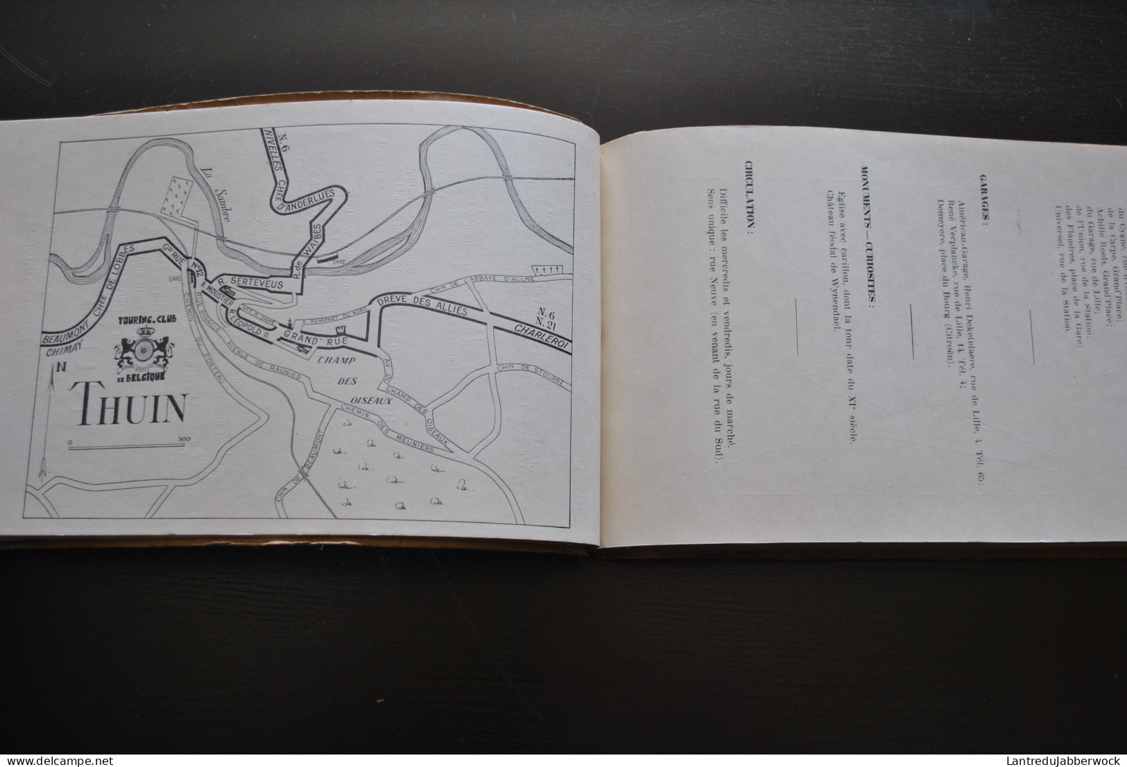 Traversée Des Villes Plans Schématiques Pour Automobilistes édités Par Le Touring Club De Belgique Régionalisme Carte - Belgique