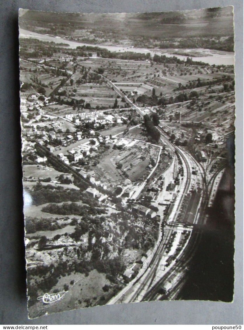 CP 01 Ain CULOZ - Vue Aérienne  - Générale De La Gare Circuit Des Chemins De Fer SNCF Vers 1950 - Bellegarde-sur-Valserine