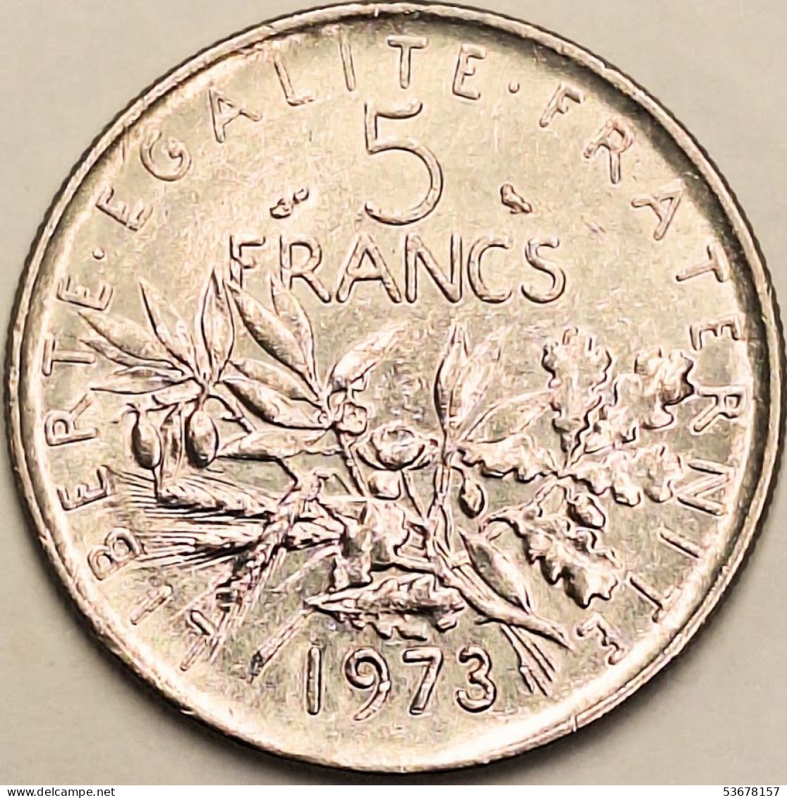 France - 5 Francs 1973, KM# 926a.1 (#4338) - 5 Francs