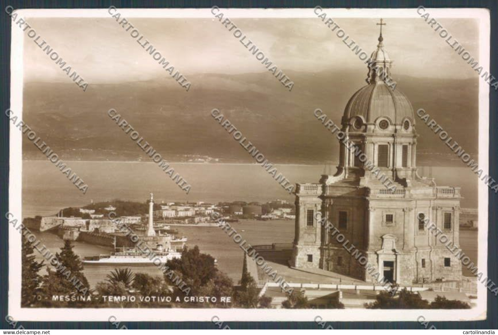 Messina Città Cristo Re Foto Cartolina ZB9377 - Messina