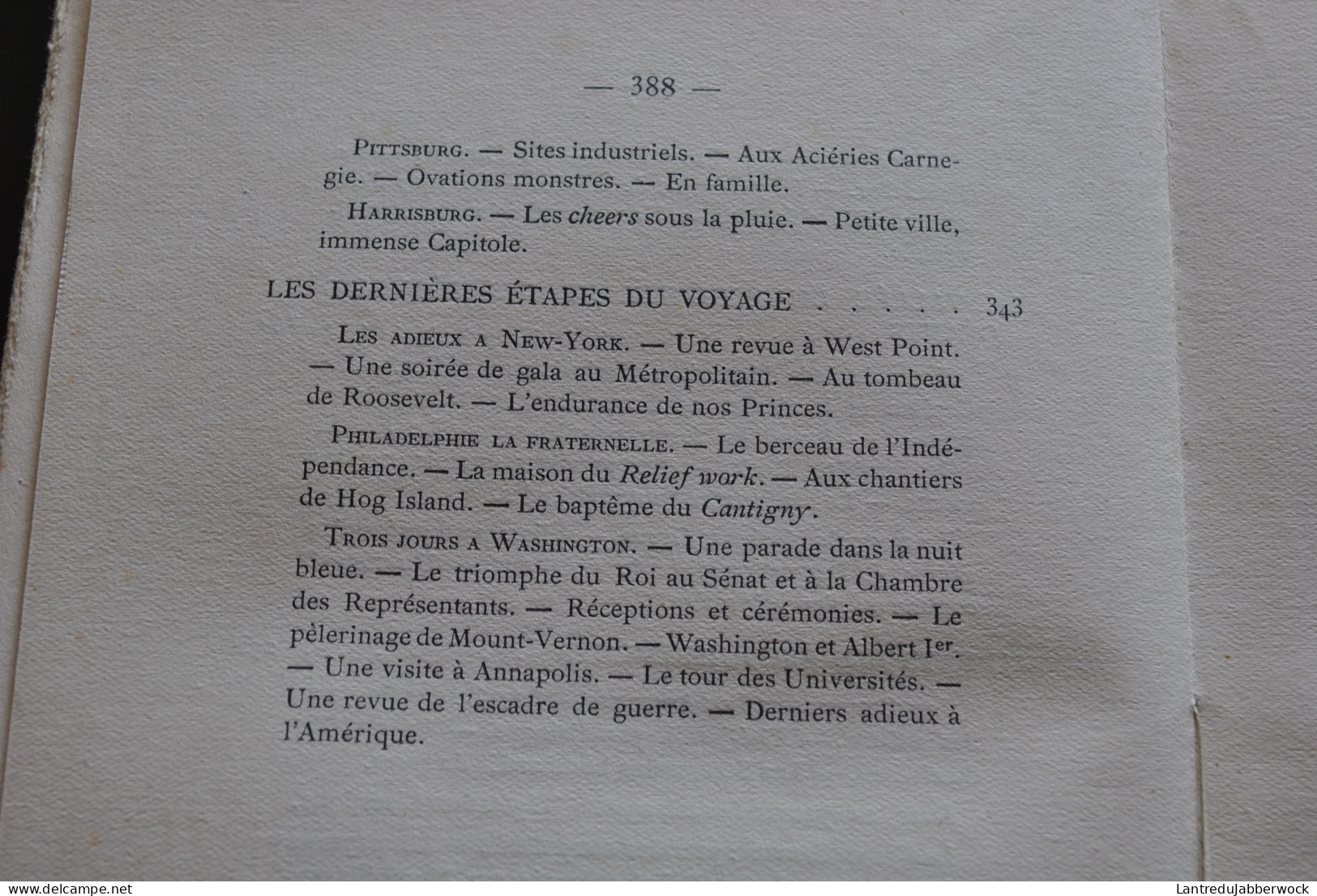 Franz ANSEL Le grand voyage du Roi des Belges aux Etats-Unis d'Amérique 1922 Régionalisme USA Folie Far West Politique 