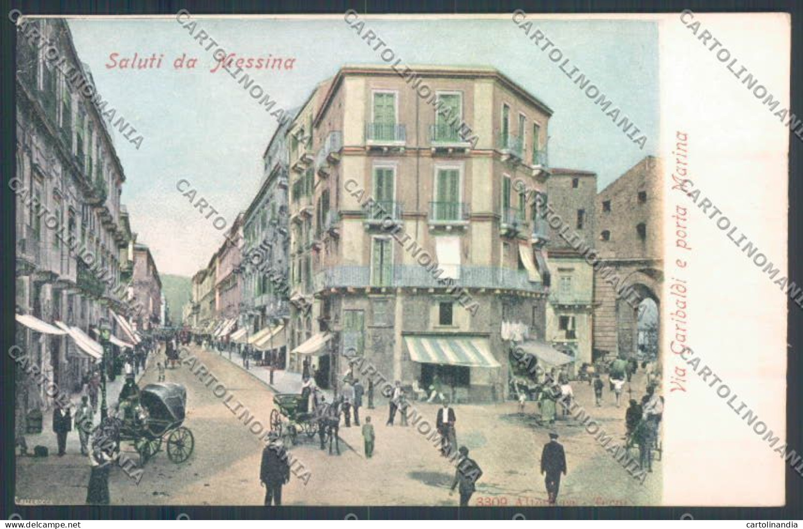 Messina Città Corso Garibaldi Alterocca Cartolina ZB9429 - Messina