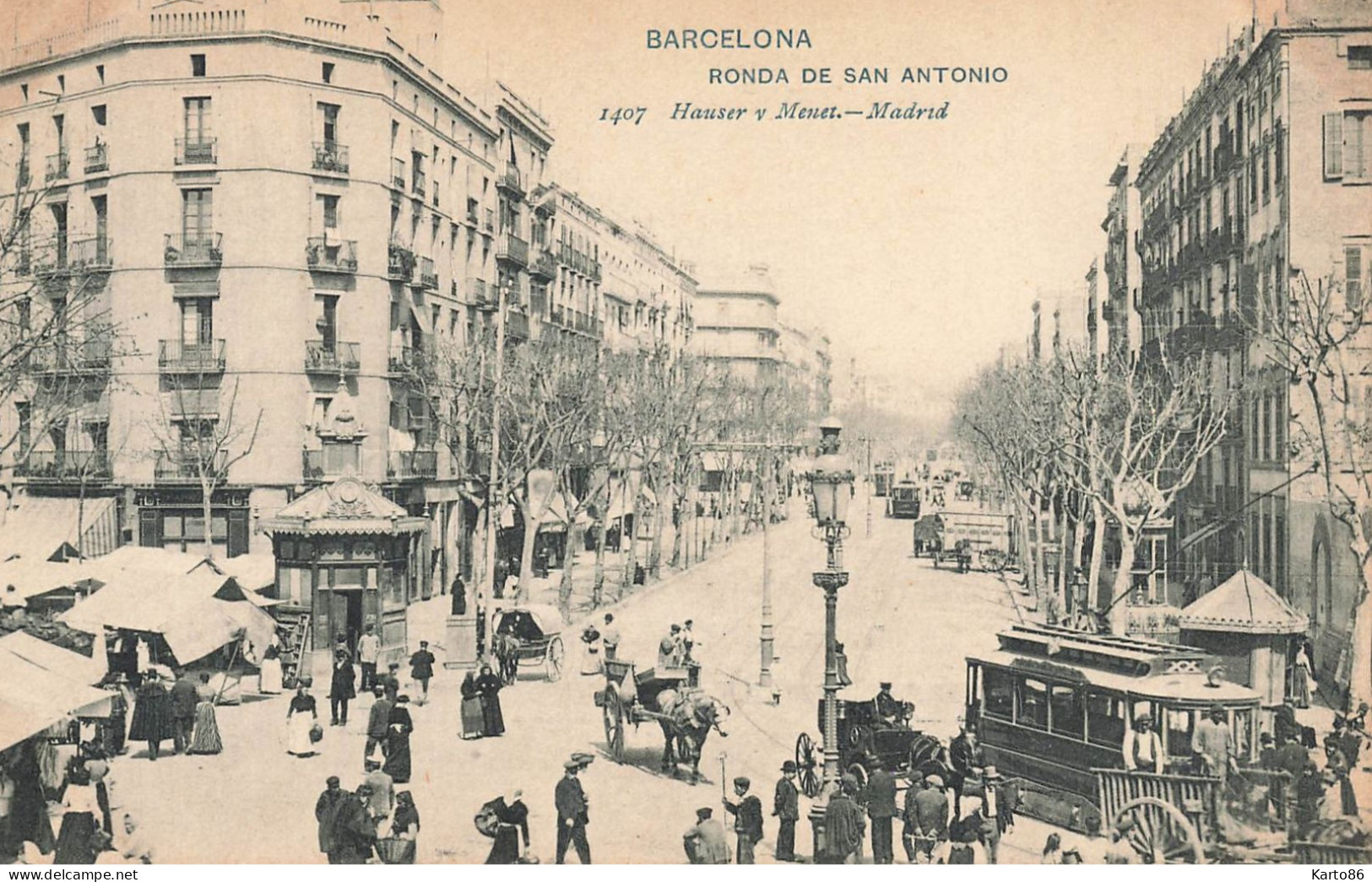 Barcelona * Ronda De San Antonio * Tramway * Cataluna Espana - Barcelona