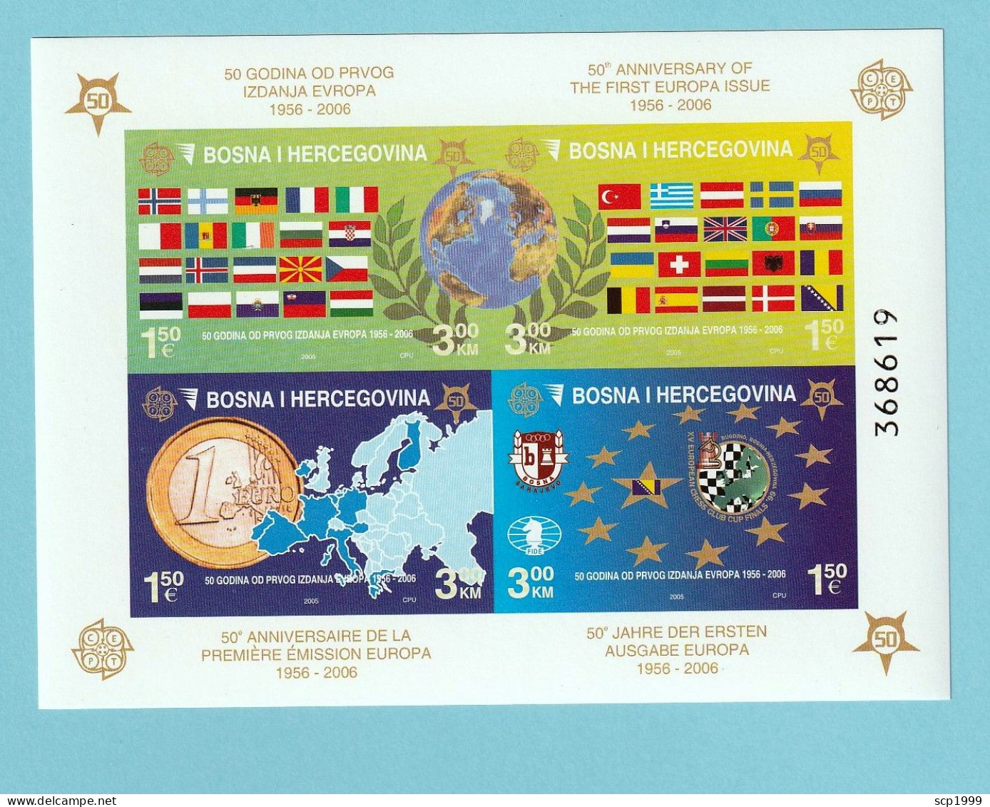 Bosnia And Herzegovina 2006 - Europa 50 Years, Flags Stamps S/S MNH - Bosnien-Herzegowina