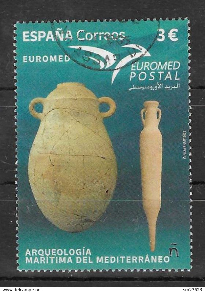 Spanien / Espána  2022 , EUROMED / Arqueologia Maritma Del Mediterráneo - Gestempelt / Fine Used (o) - Usados