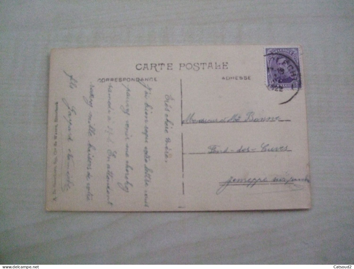 Carte Postale Ancienne 1922 ANDERLECH Institut St Nicolas Vue D'ensemble - Enseignement, Ecoles Et Universités