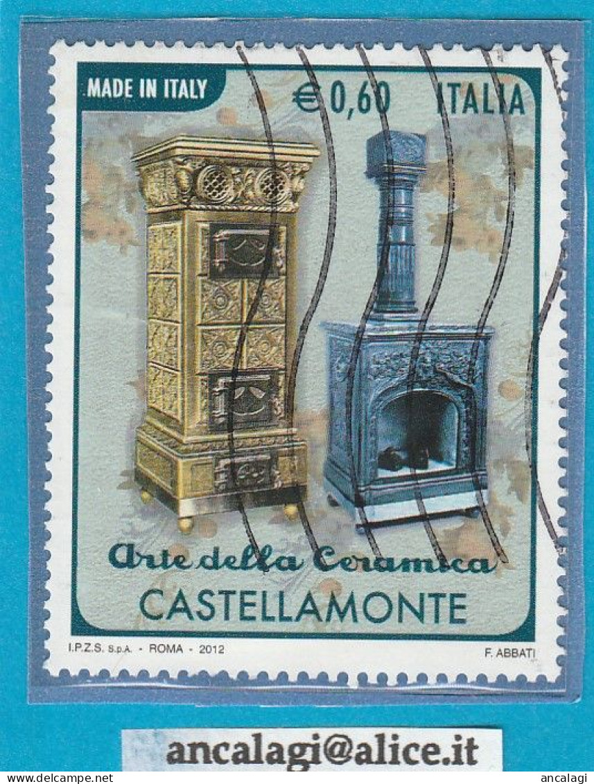 USATI ITALIA 2012 - Ref.1224 "ARTE DELLA CERAMICA" 1 Val. - - 2011-20: Oblitérés