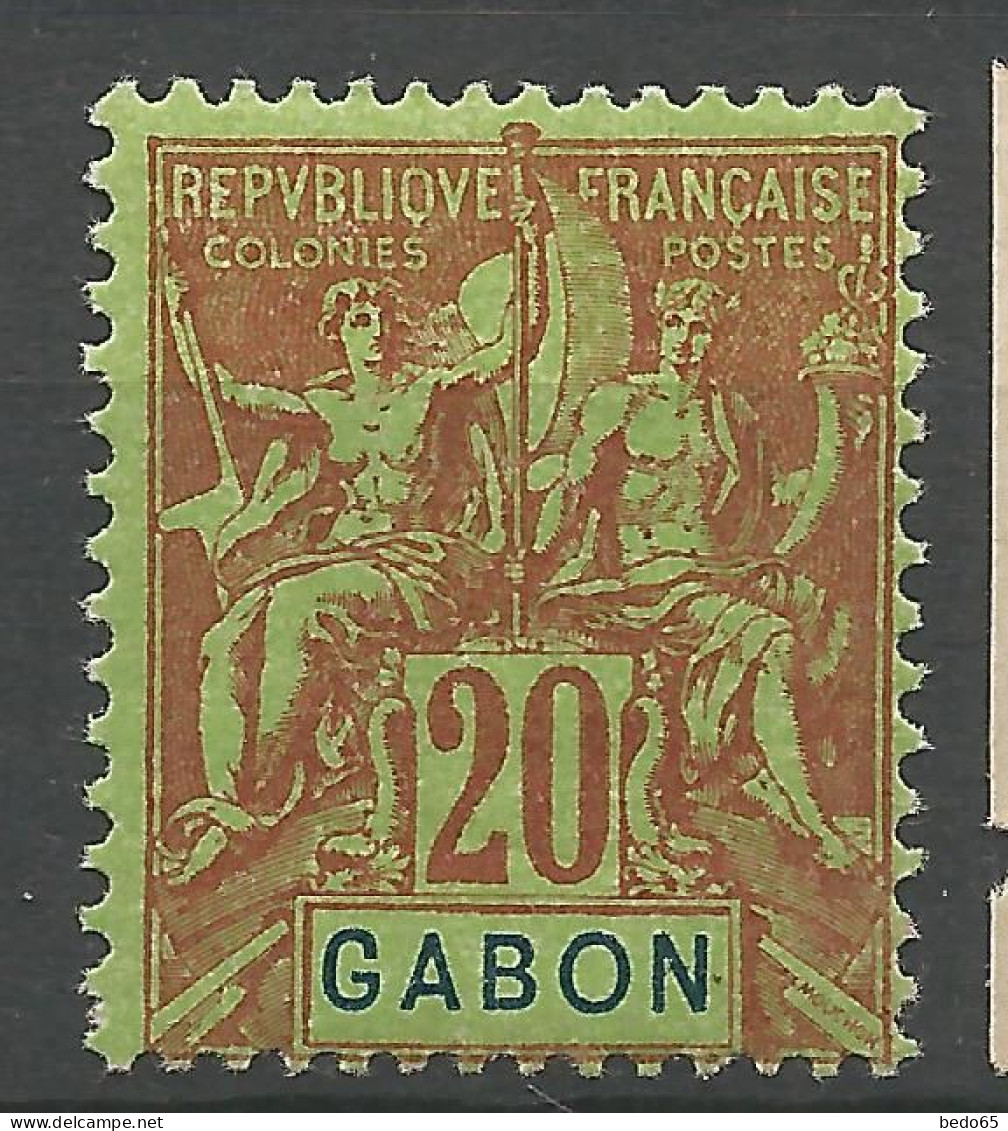 GABON N° 22 NEUF** LUXE SANS CHARNIERE / Hingeless / MNH - Unused Stamps
