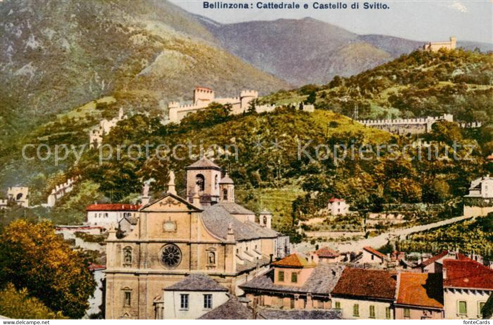 13800354 Bellinzona Cattedrale E Castello Di Svitto Bellinzona - Autres & Non Classés