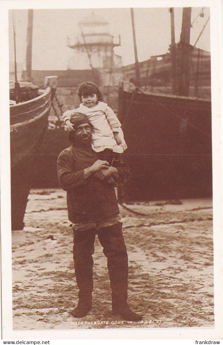 Nostalgia Postcard - Fisherman, 1899  - VG - Unclassified