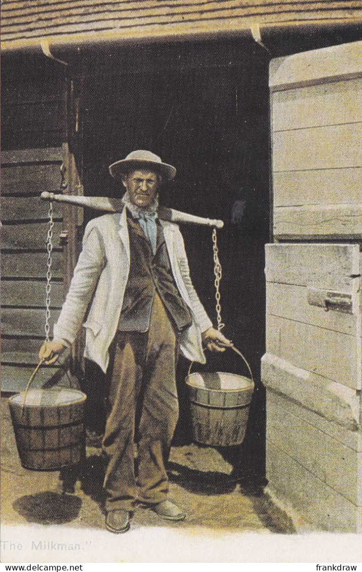 Nostalgia Postcard - The Milkman, 1900's  - VG - Unclassified