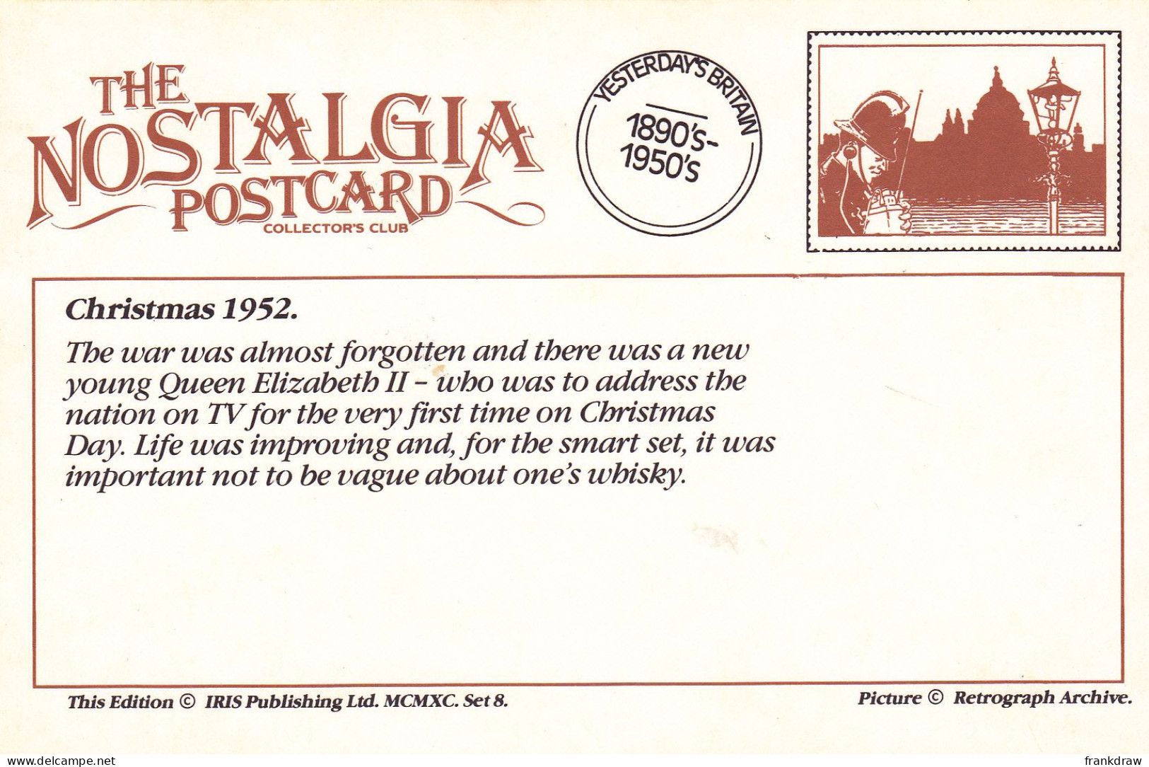 Nostalgia Postcard - Advert - John Haig Whisky, Christmas, 1952  - VG - Non Classificati