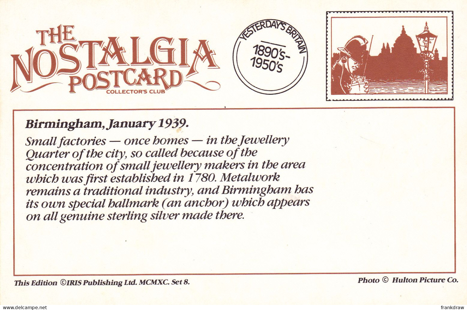 Nostalgia Postcard - Birmingham, January 1939  - VG - Unclassified