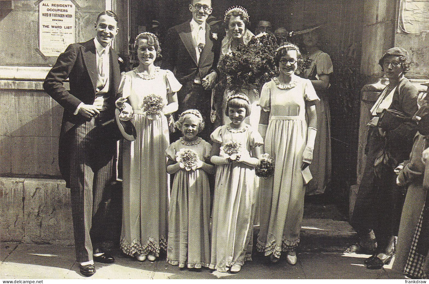 Nostalgia Postcard - City Wedding, September 14th 1935  - VG - Unclassified