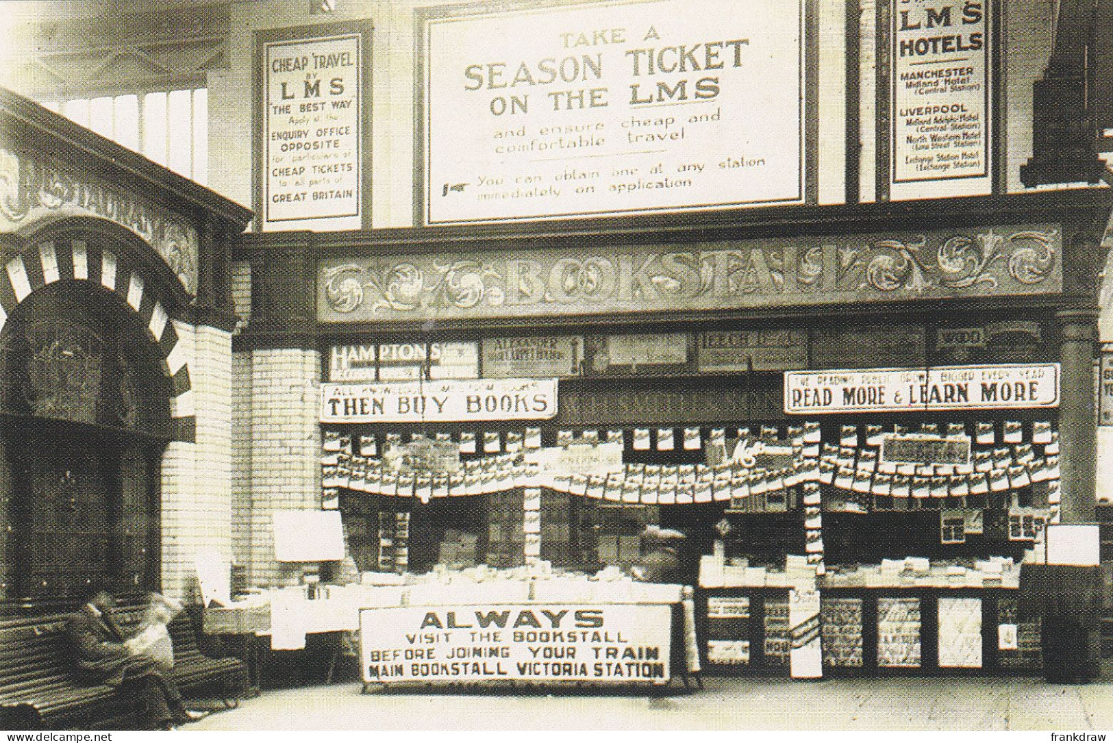 Nostalgia Postcard - Victoria Station, Manchester, March 1925  - VG - Non Classés