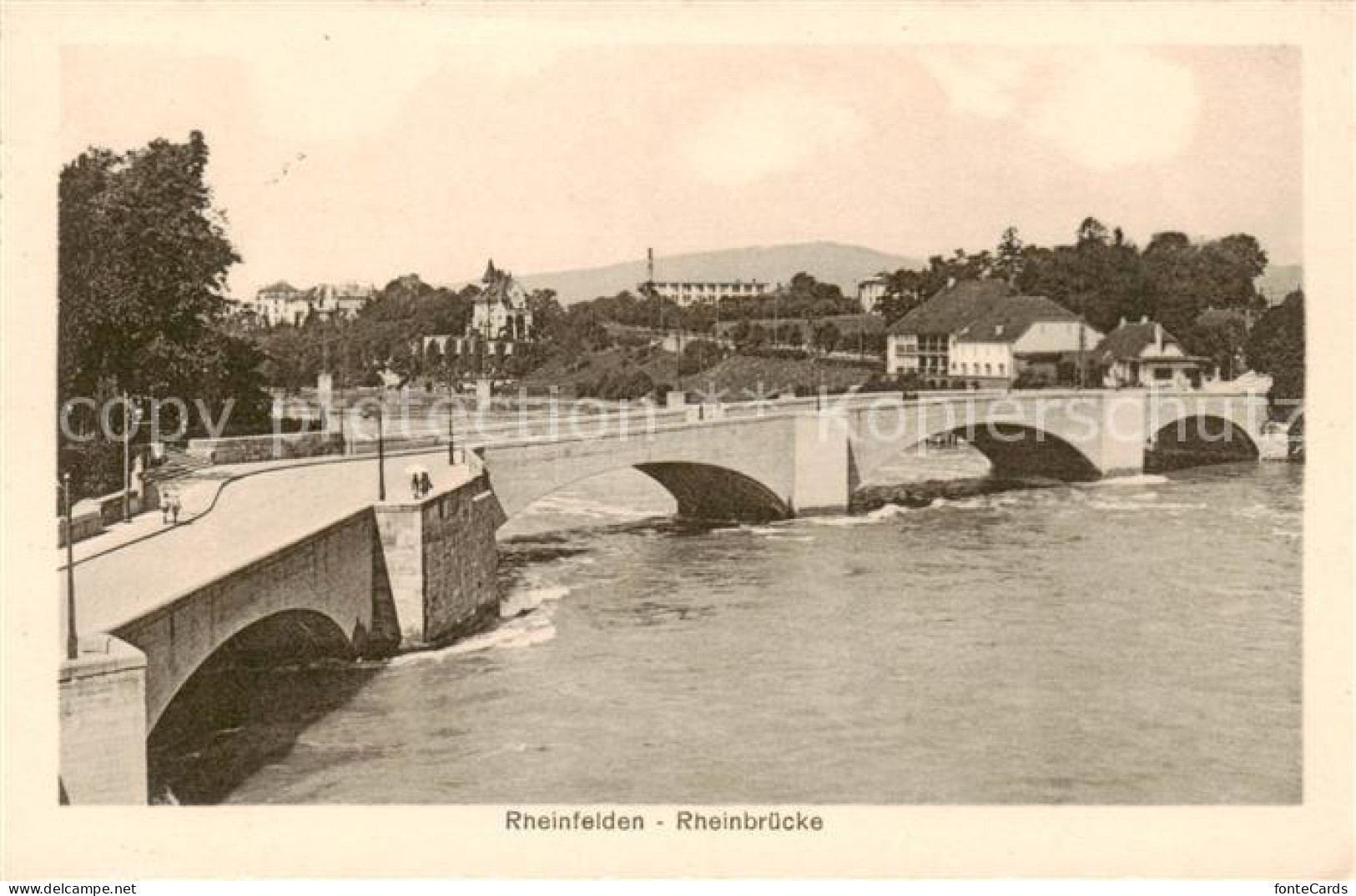 13800340 Rheinfelden AG Rheinbruecke Militaerpost Rheinfelden AG - Andere & Zonder Classificatie