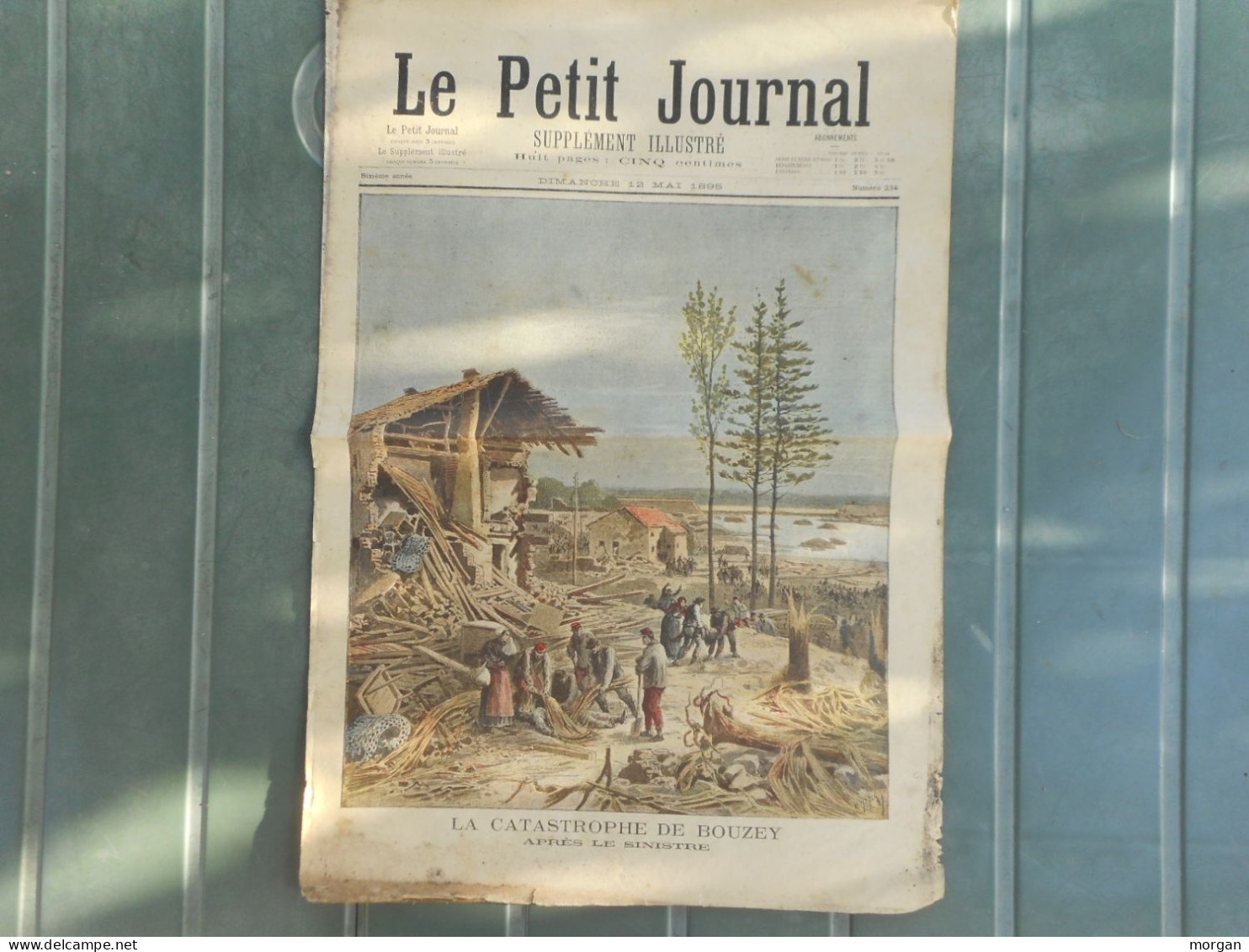 LE PETIT JOURNAL 12.05.1895 LA CATASTROPHE DE BOUZEY, VOSGES LORRAINE - Lorraine - Vosges