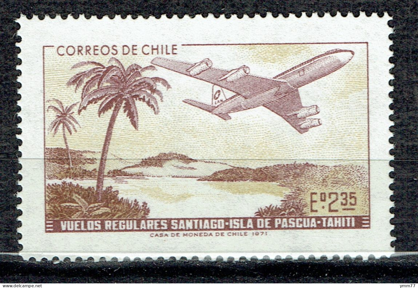 Vol Régulier Santiago - Ile De Pâques - Tahiti - Cile