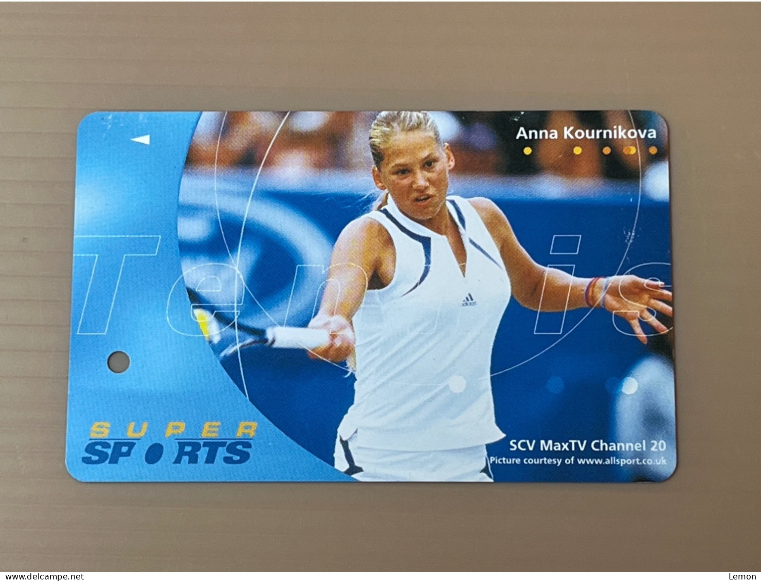 Singapore SMRT TransitLink Metro Train Subway Ticket Card, Tennis Anna Kournikova, Set Of 1 Used Card - Singapur