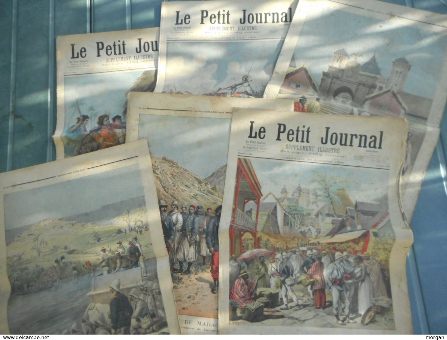 MADAGASCAR 1895, LOT DE 6 X LE PETIT JOURNAL EXPÉDITION DE MADAGASCAR - 1801-1900