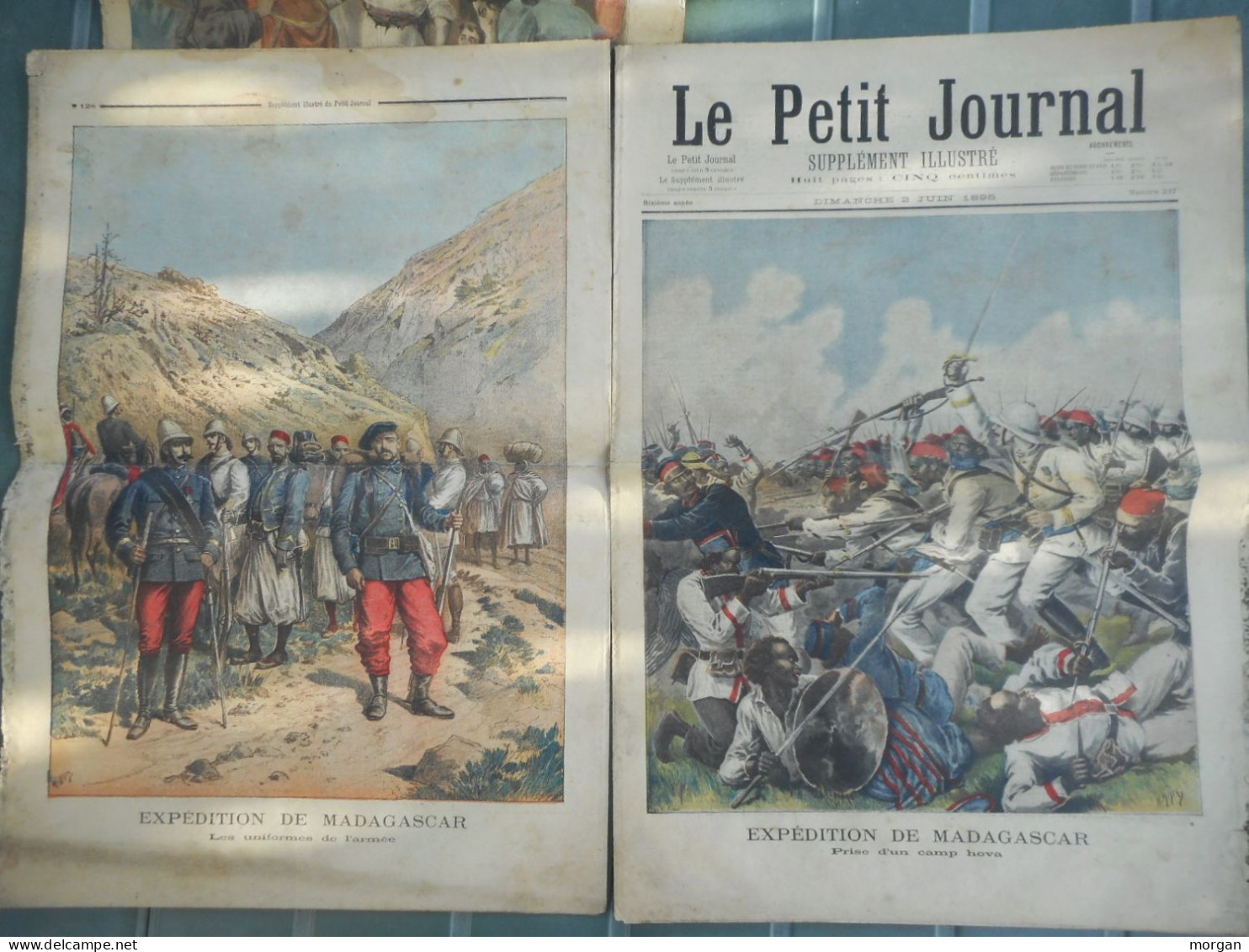 MADAGASCAR 1895, LOT DE 6 X LE PETIT JOURNAL EXPÉDITION DE MADAGASCAR - 1801-1900