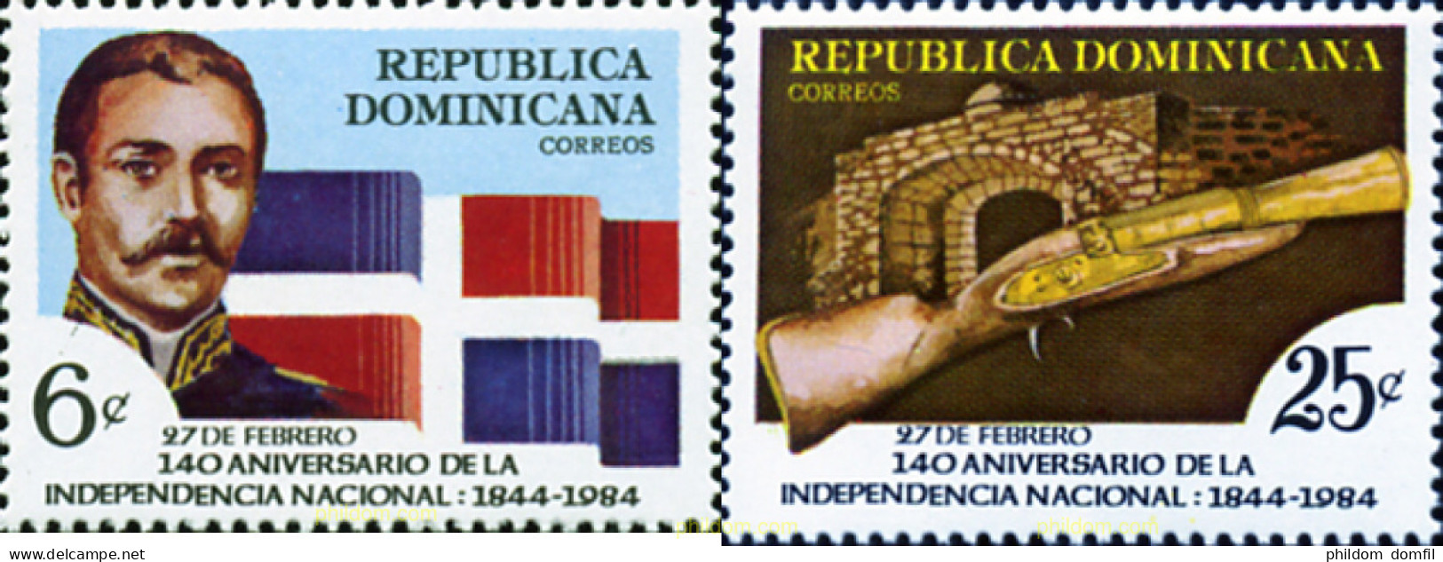 308069 MNH DOMINICANA 1984 140 ANIVERSARIO DE LA INDEPENDENCIA NACIONAL - Dominicaine (République)