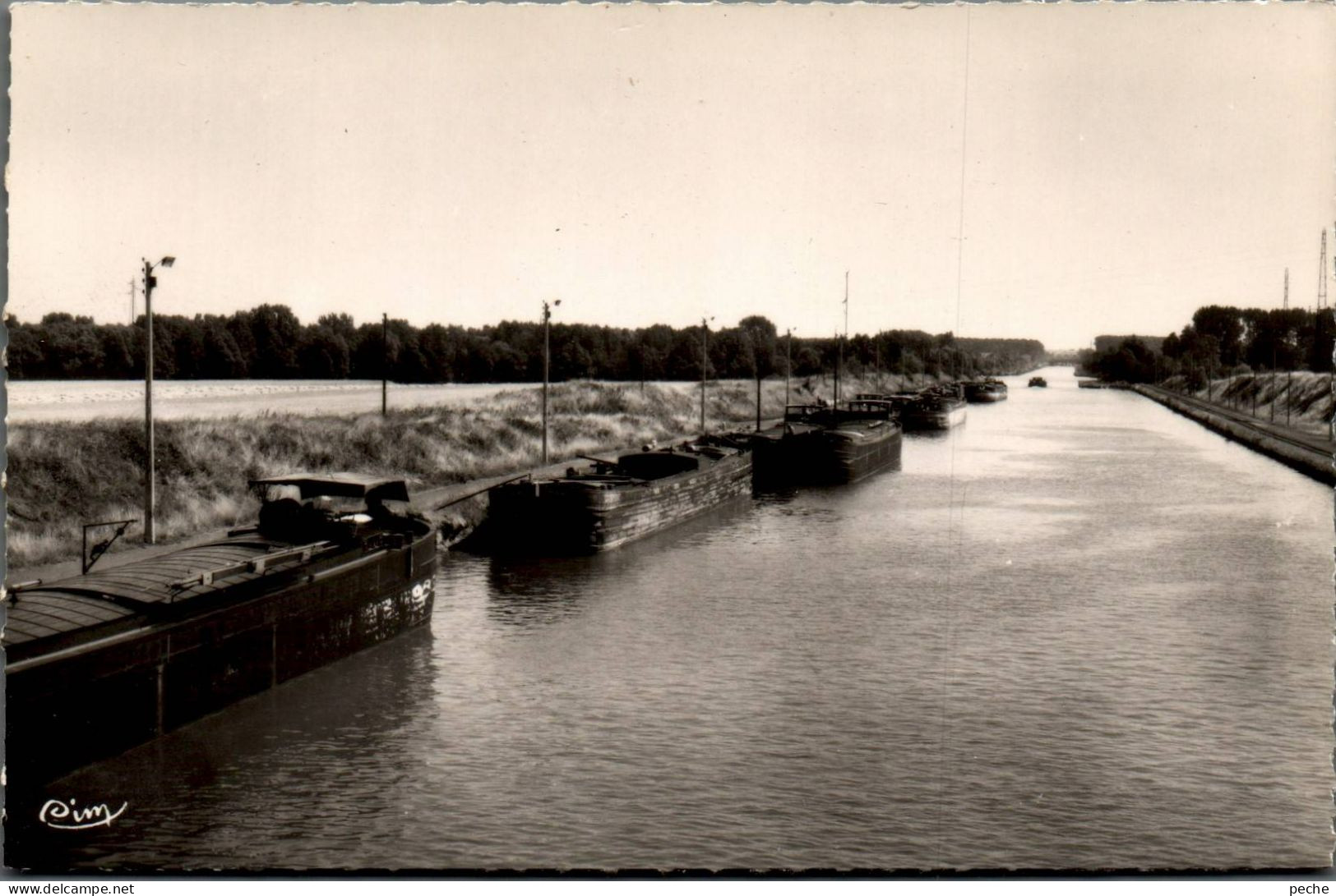 N°1001 W -cpsm Courchelettes -le Large De Férin- Péniches- - Houseboats