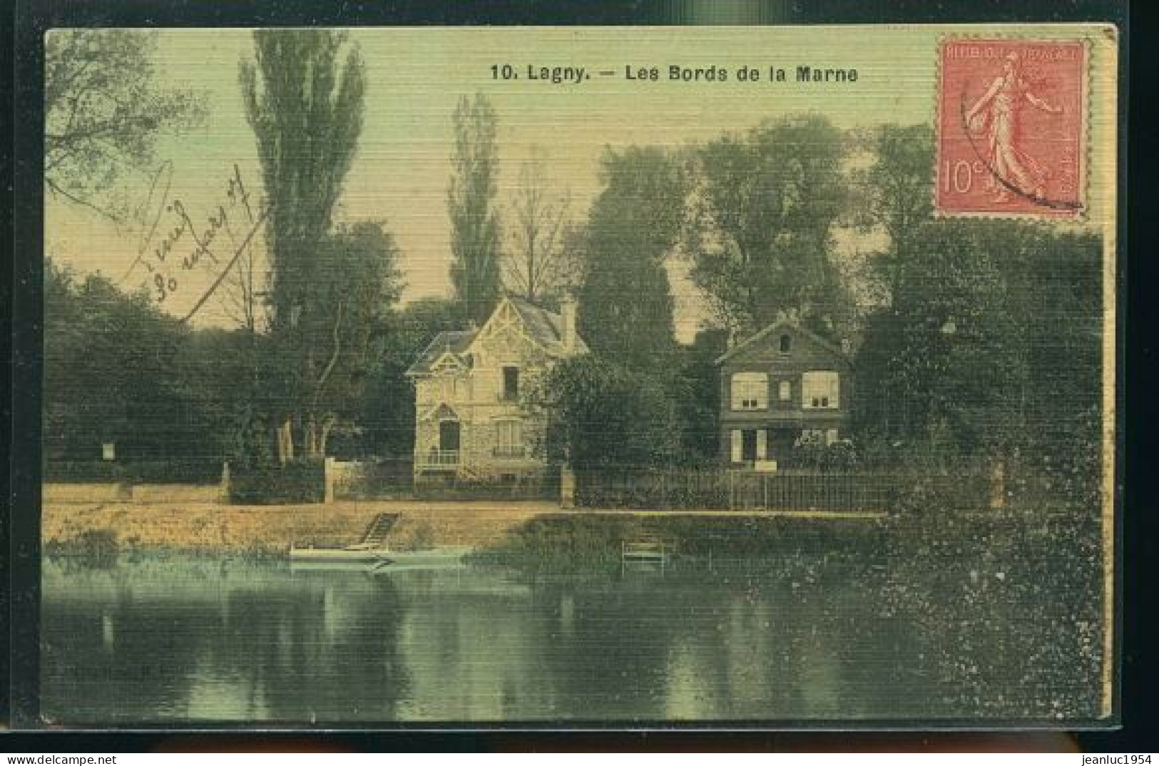 LAGNY LES BORDS CP TOILEE     (    Mes Cartes Ne Sont Pas Jaunies ) - Lagny Sur Marne