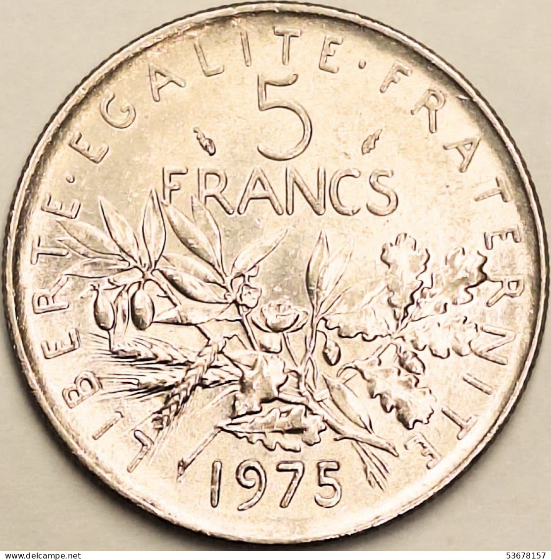 France - 5 Francs 1975, KM# 926a.1 (#4339) - 5 Francs