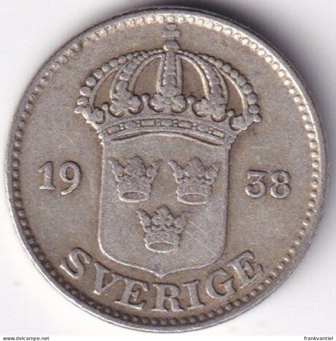 Sweden KM-785 25 öre 1938 - Suecia