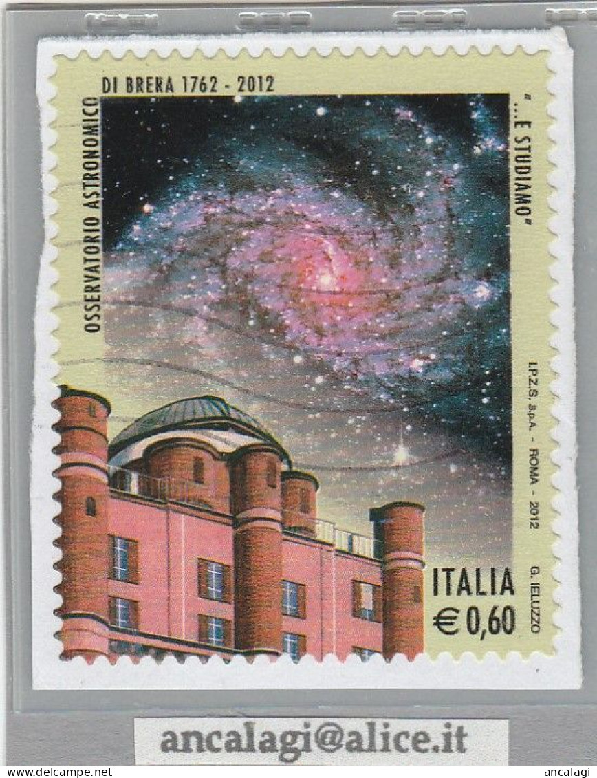 USATI ITALIA 2012 - Ref.1226 "OSSERVATORIO ASTRONOMICO" 1 Val. - - 2011-20: Afgestempeld