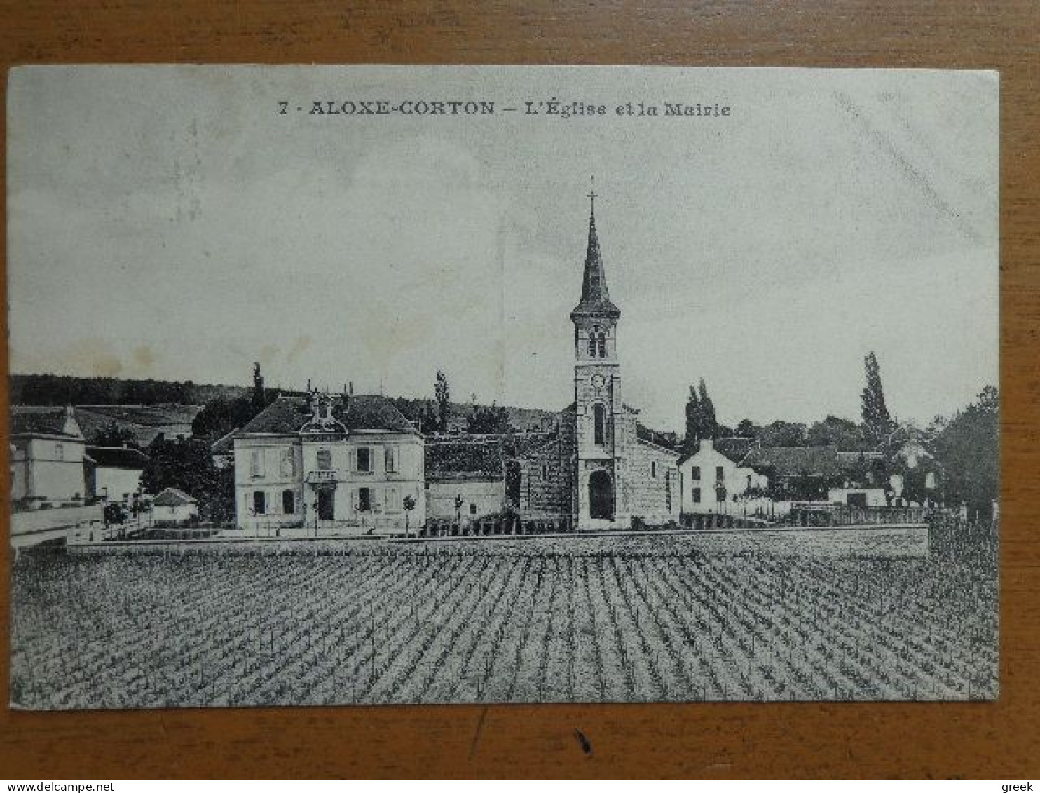 France / Aloxe Corton, L'église Et La Mairie -> écrit - Beaune