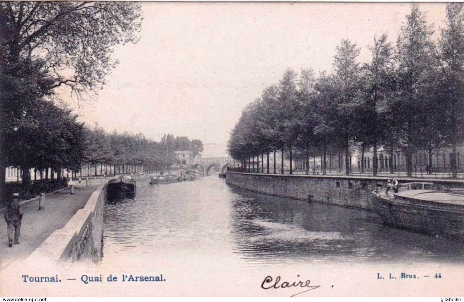 TOURNAI -  Quai De L'arsenal - Peniche A Quai - Tournai