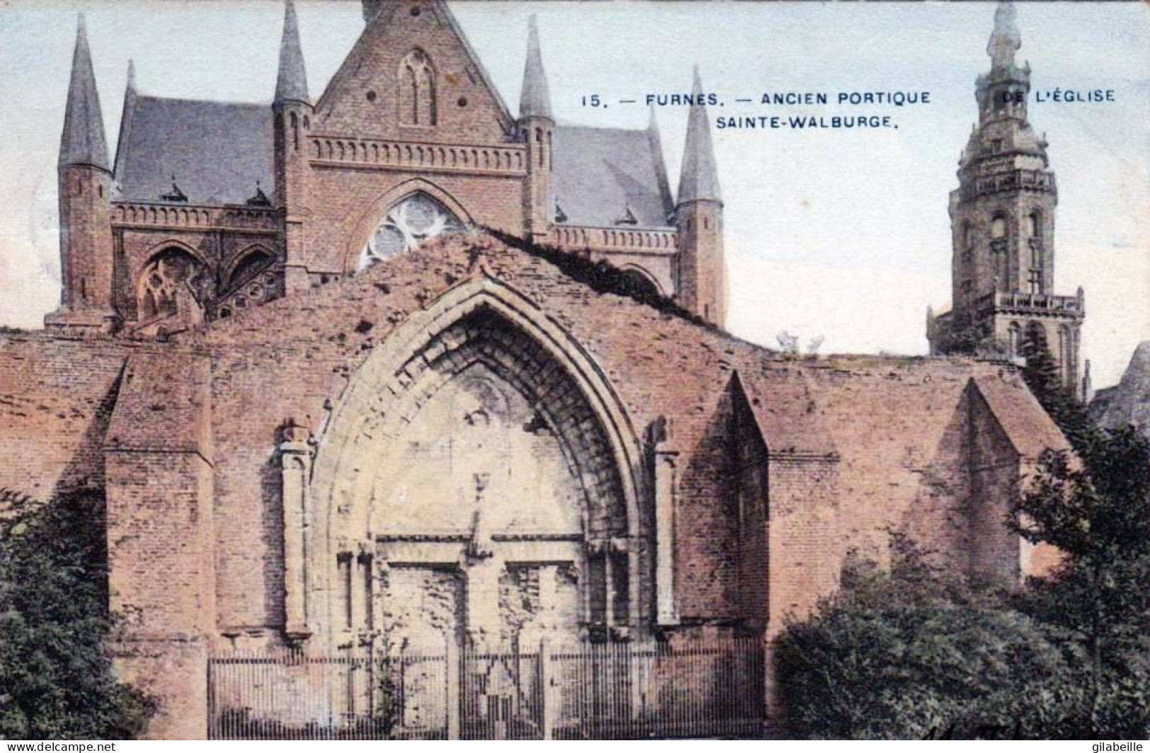 FURNES / VEURNE - Ancien Portique De L'église Sainte Walburge - Veurne