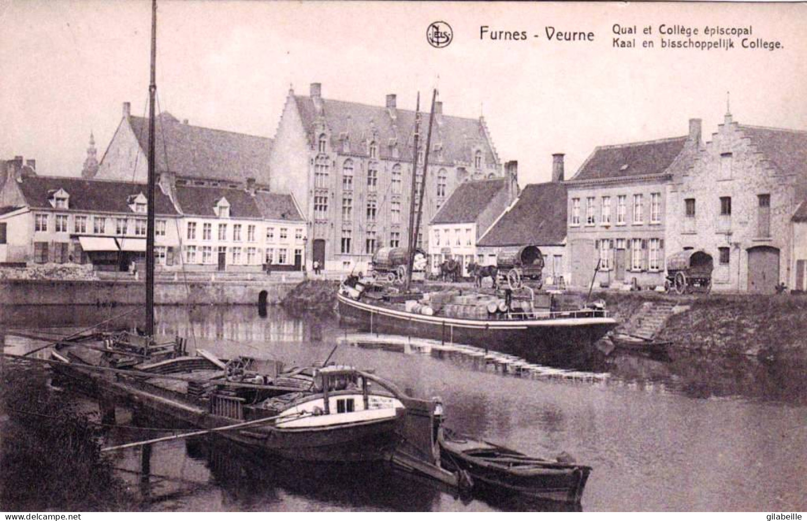 FURNES / VEURNE -  Quai Et College Episcopal - Kaai En Bisschoppelijk College - Veurne